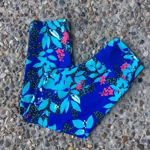 Liquido Active Size Small blue yoga crop Legging